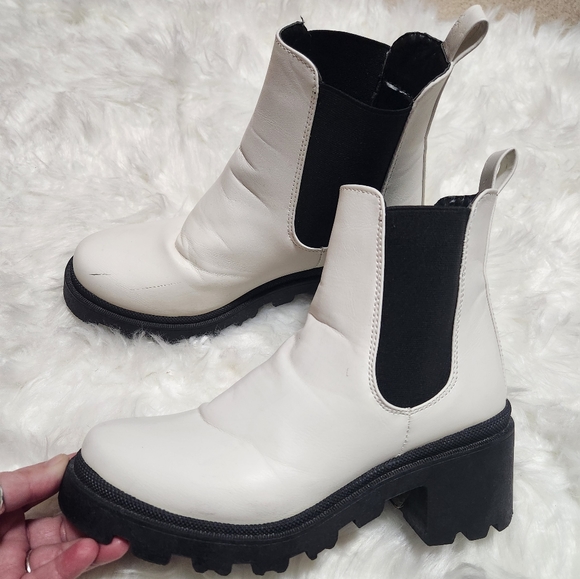 Forever 21 Shoes - Forever 21/ White Lug Boots